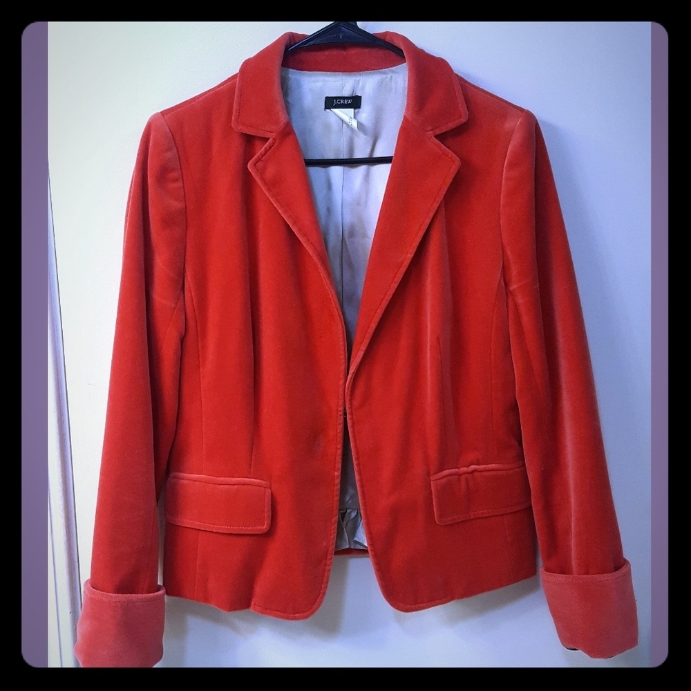 J. Crew Velvet Hacking Jacket